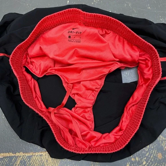 Nike 3” Running Fitness Shorts AJ9141-010 Black Infrared Large Women’s Work Out - Picture 6 of 12